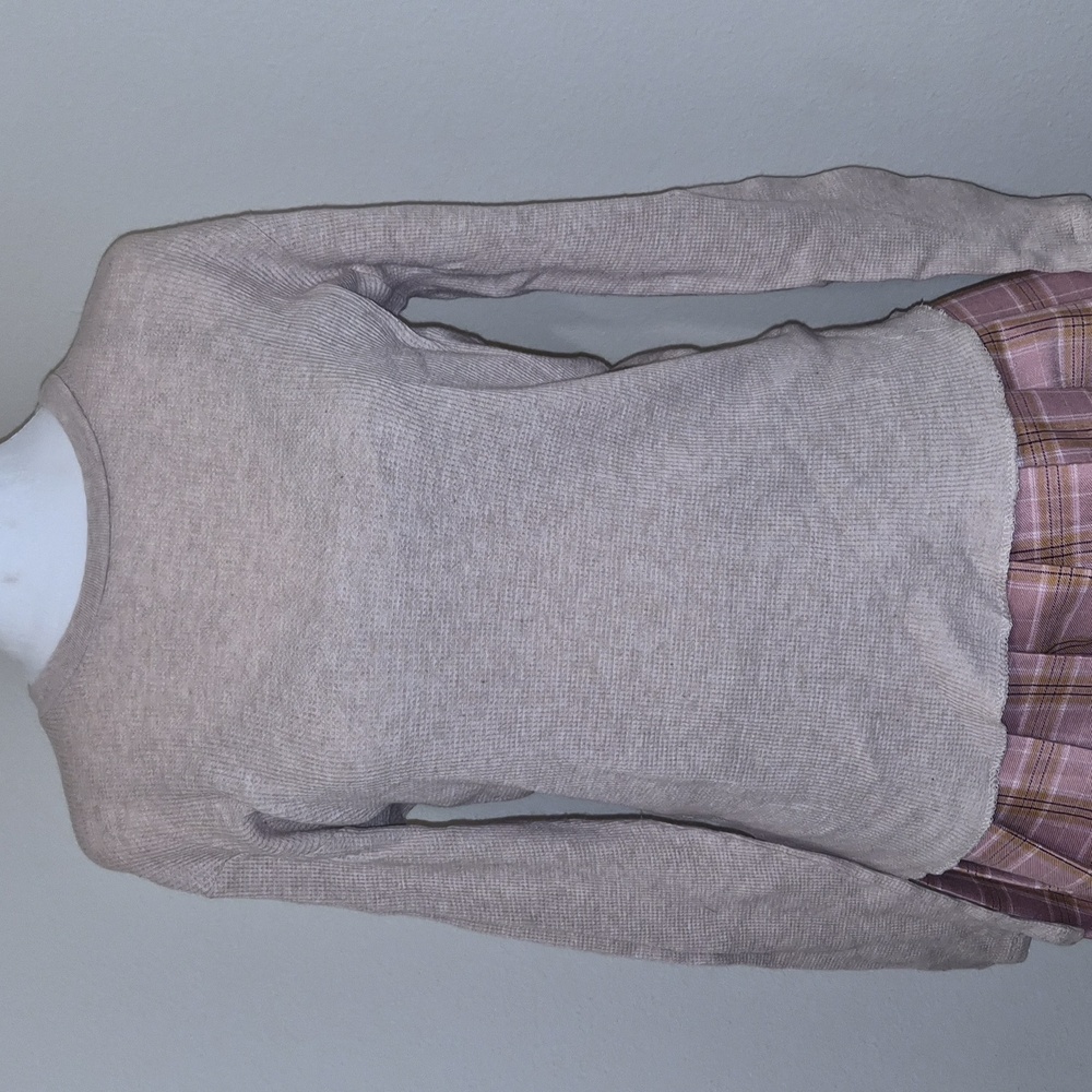 Chic Beige Long Sleeve Top